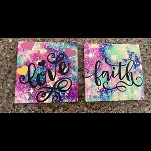 Faith and Love Coasters